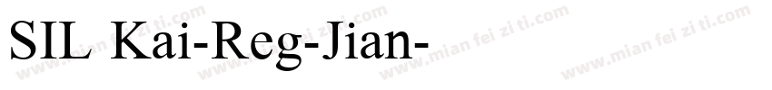SIL Kai-Reg-Jian字体转换